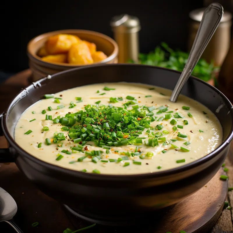 Creamy Garlic Potato Soup