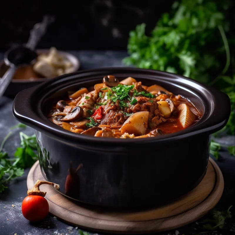 Mushroom Croatian Goulash in a Slow Cooker