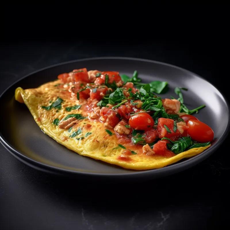 Tuna Spinach Omelette