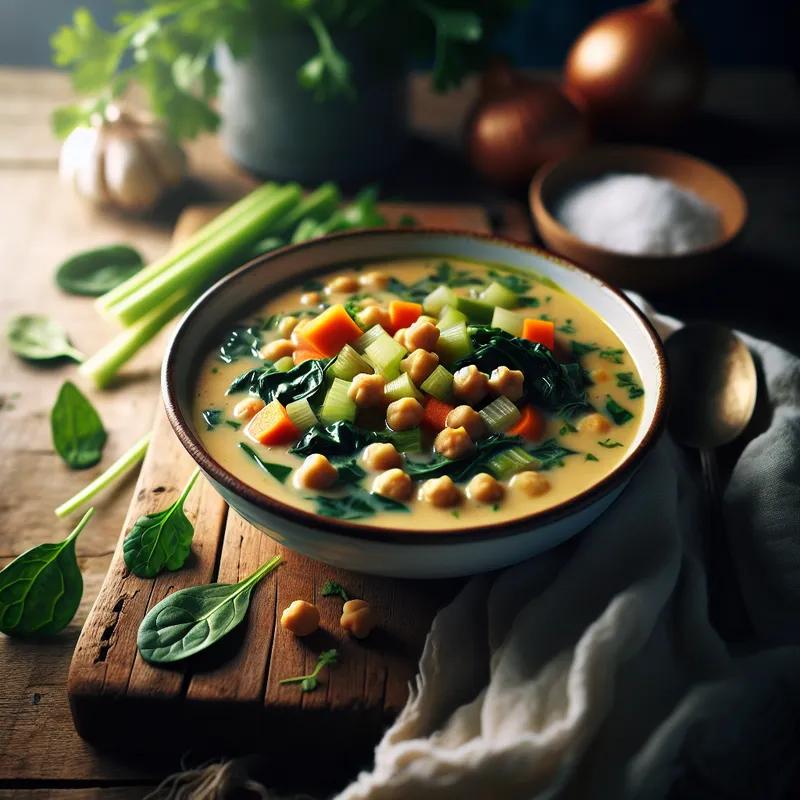 Creamy Chickpea and Vegetable Soup