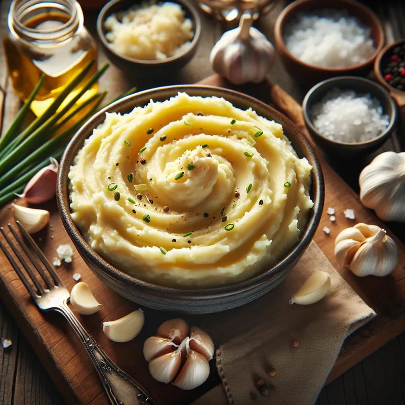 Creamy Garlic Whipped Mashed Potatoes