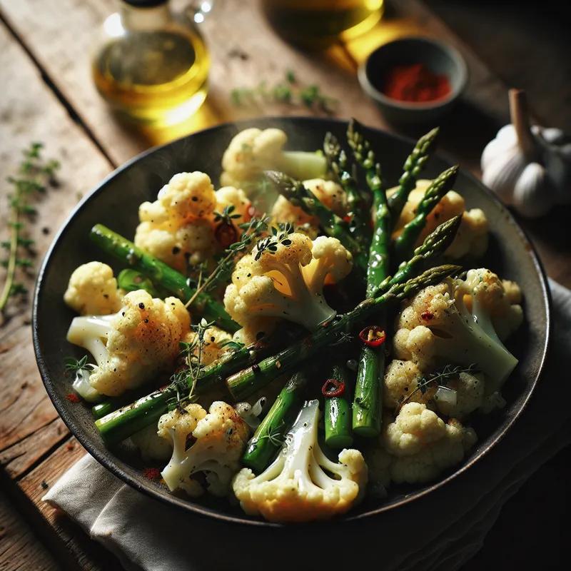 Zesty Cauliflower Asparagus Delight