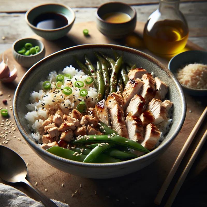 Asian-inspired Chicken Rice Bowl Remix