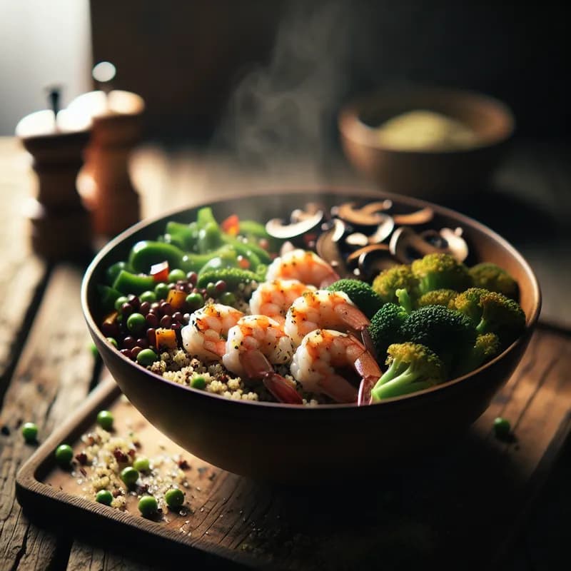 Sous Vide Shrimp & Quinoa Power Bowl