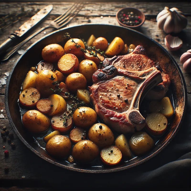 Savory One Pan Pork Chops