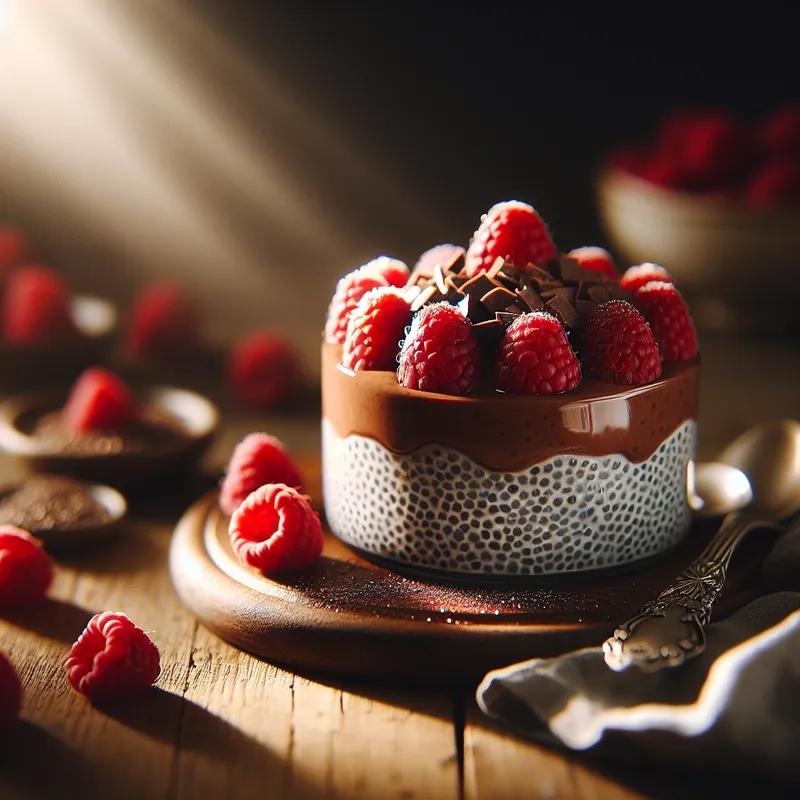 Chocolate Raspberry Chia Pudding