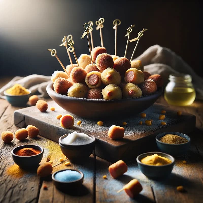 Bison Maple-Corn Dog Bites