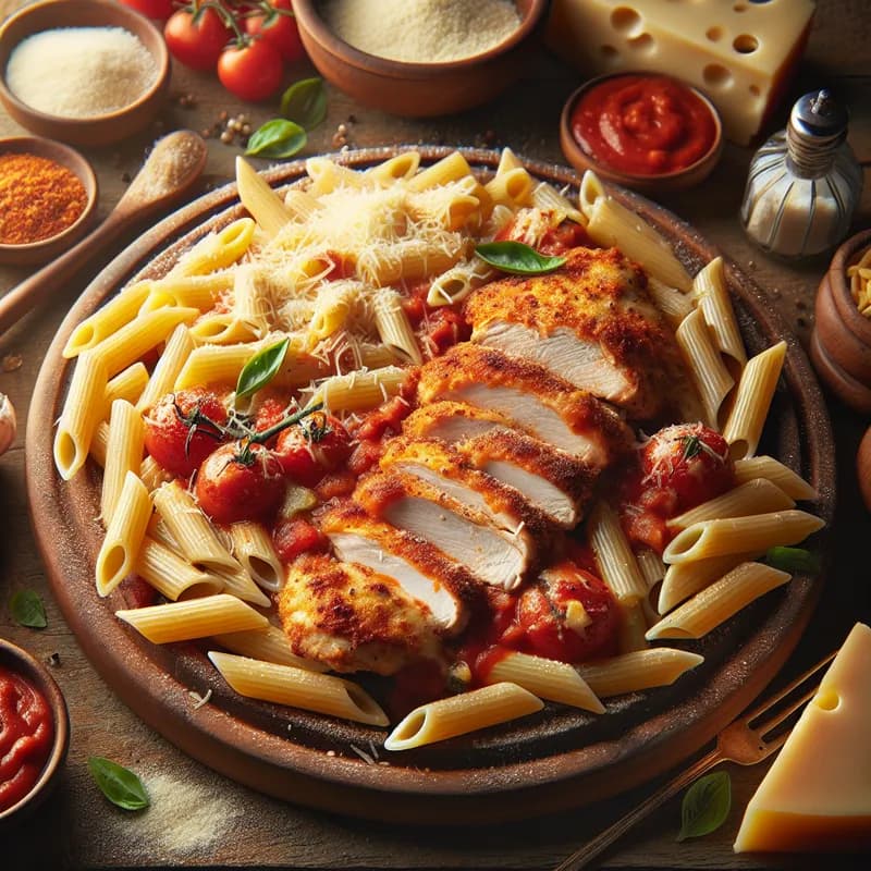 Savory Chicken Parm with Penne