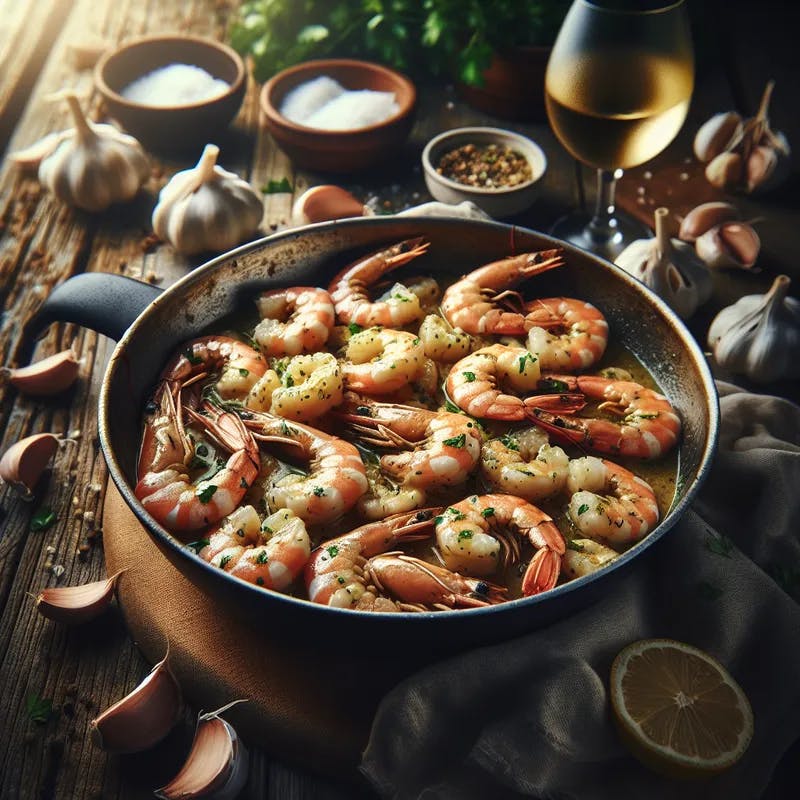 Garlicky Shrimp Scampi