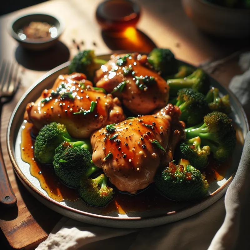 Savory Chicken Thighs with Broccoli