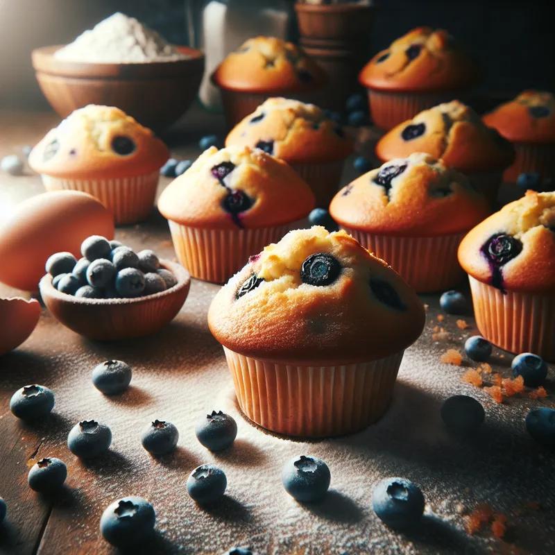 Fluffy Blueberry Burst Muffin