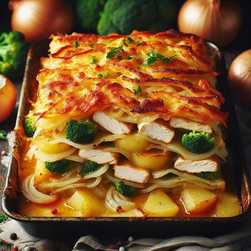 Cheesy Chicken Potato Bake