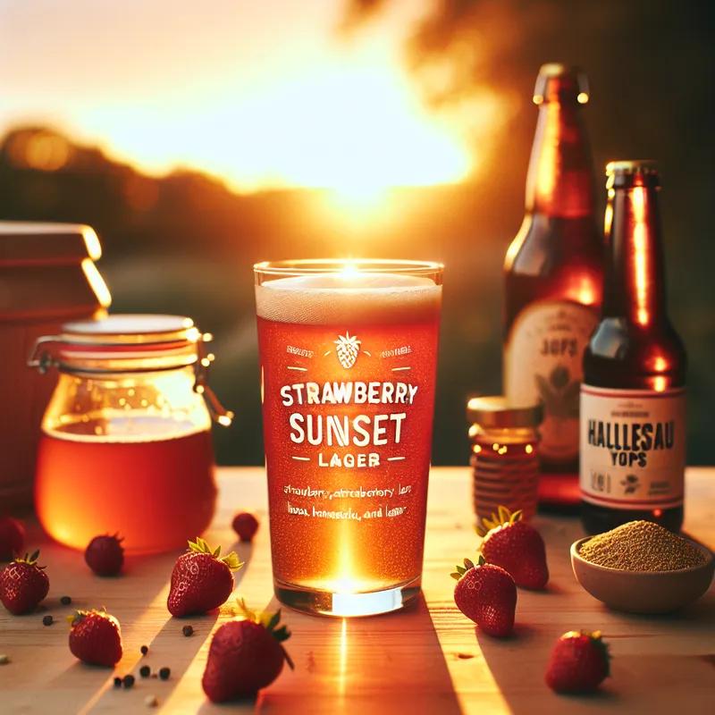 Strawberry Sunset Lager