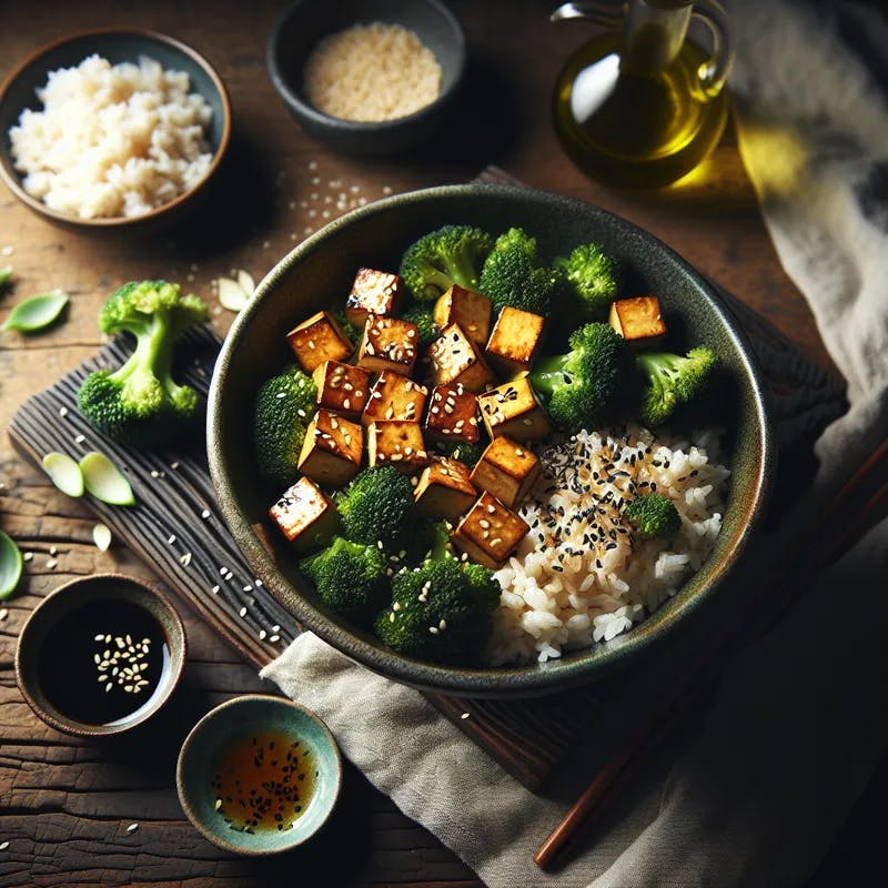 Sesame Tofu & Broccoli Bowl