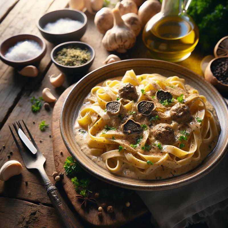 Easy Creamy TruffleLicious Vegan Tagliatelle