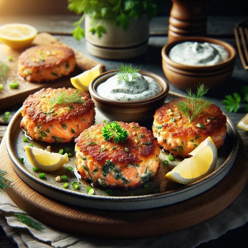 Savory Herb-Infused Salmon Cakes