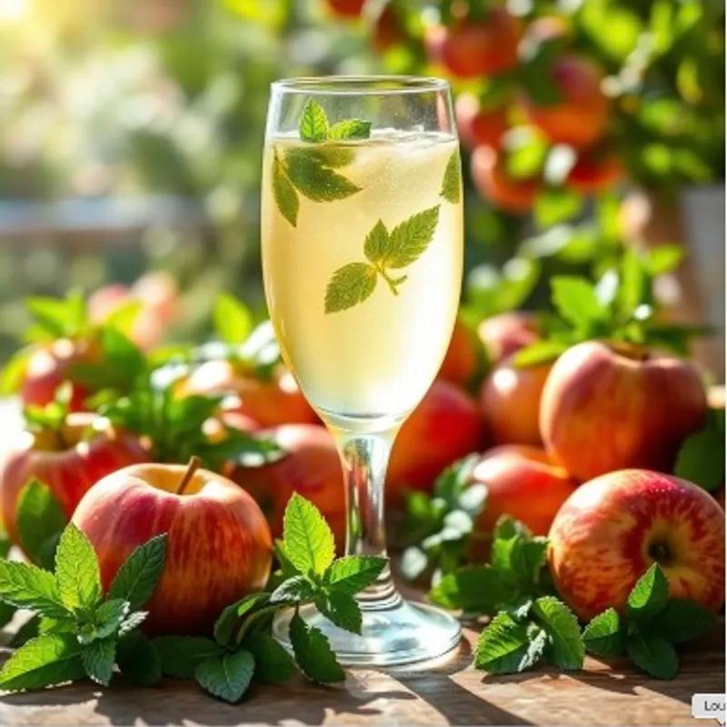 Refreshing Herbal Apple Mint Wine