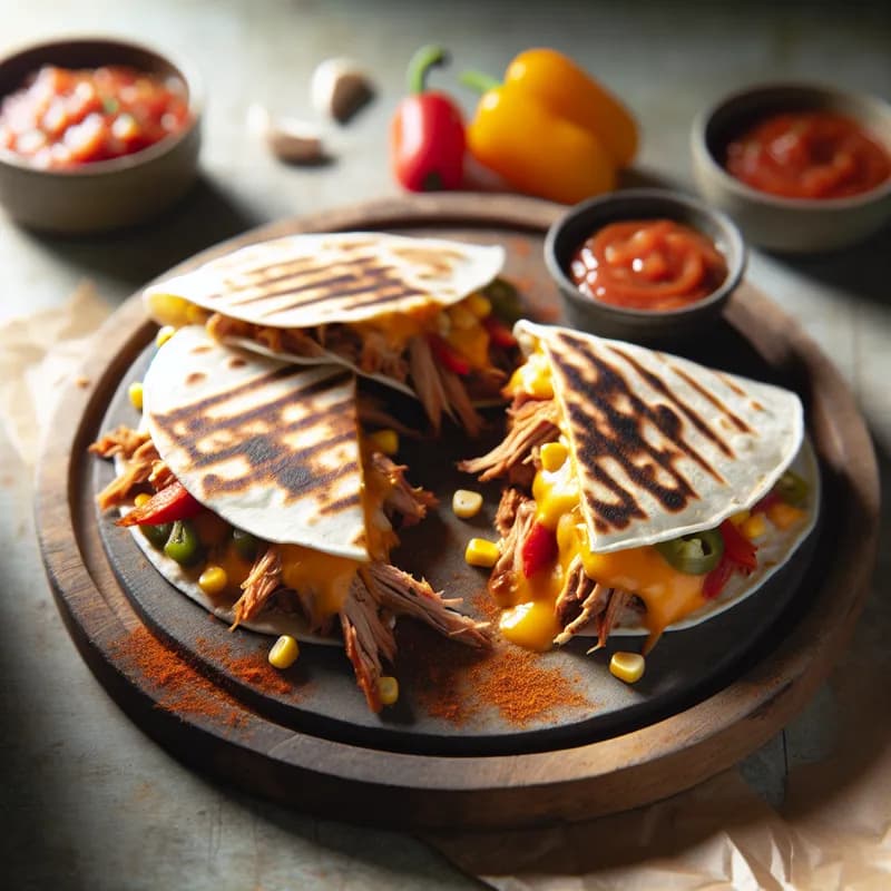 Smoky Pulled Pork Quesadillas