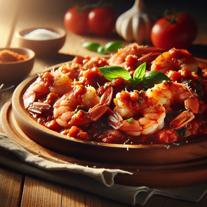 Rustic Shrimp Marinara Magique