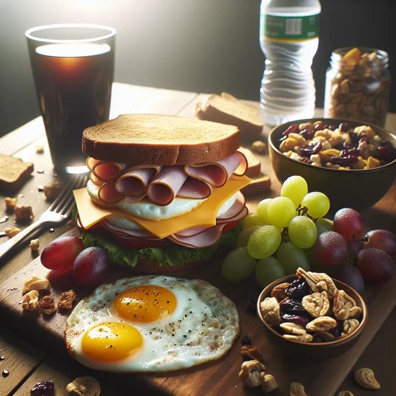 Protein-Packed Egg Unwich and Snack Combo