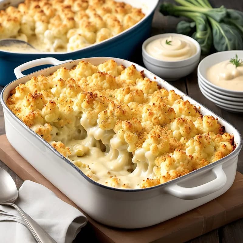 Cheesy Cauliflower Bake Extravaganza