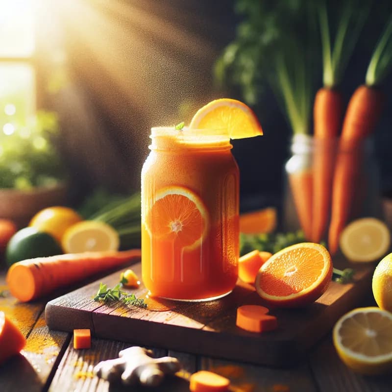 Immunity-Boosting Citrus Carrot Cooler