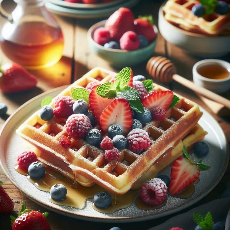 Berry Medley Waffles