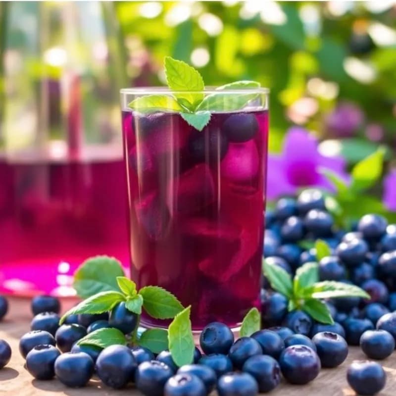 Blueberry Basil Mead