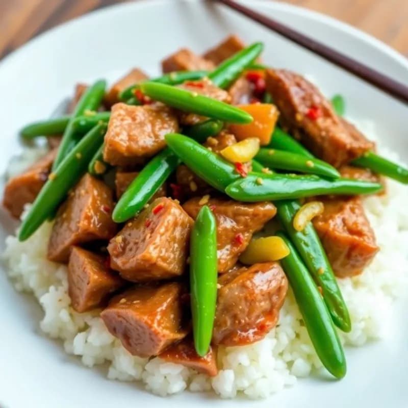 Beef & Snow Pea Stir Fry