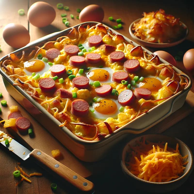 Hearty Frankfurter Breakfast Bake