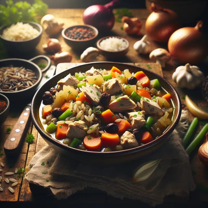 Mountain Harvest Chicken and Wild Rice Stew