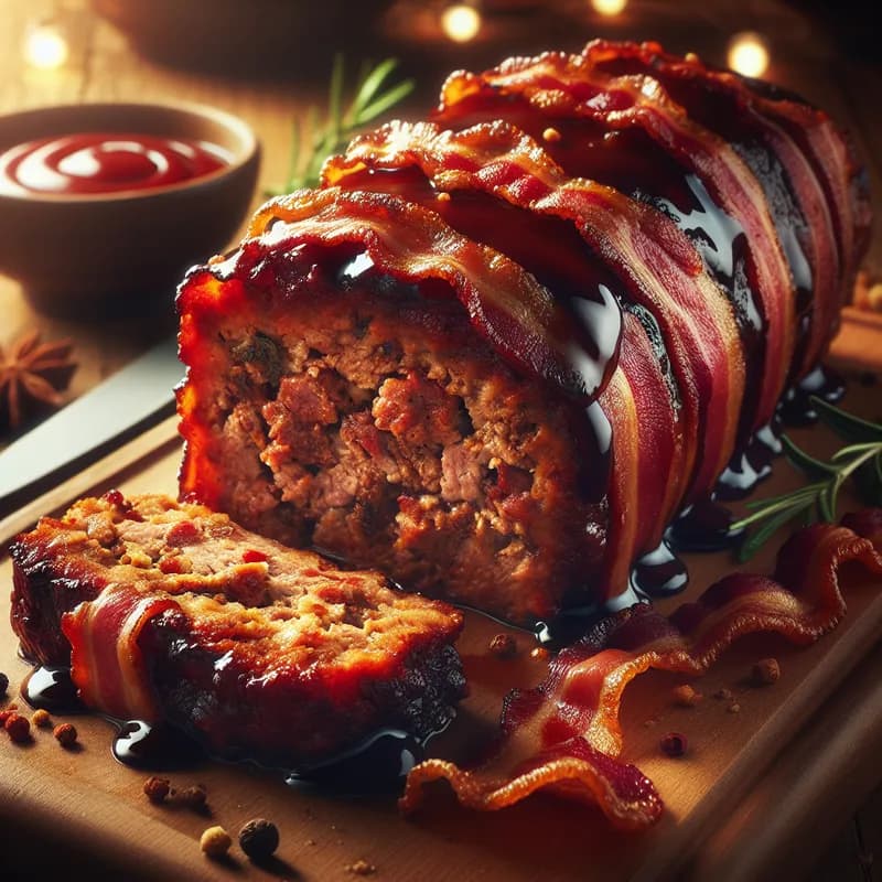 BBQ Bacon-Wrapped Meatloaf Sensation