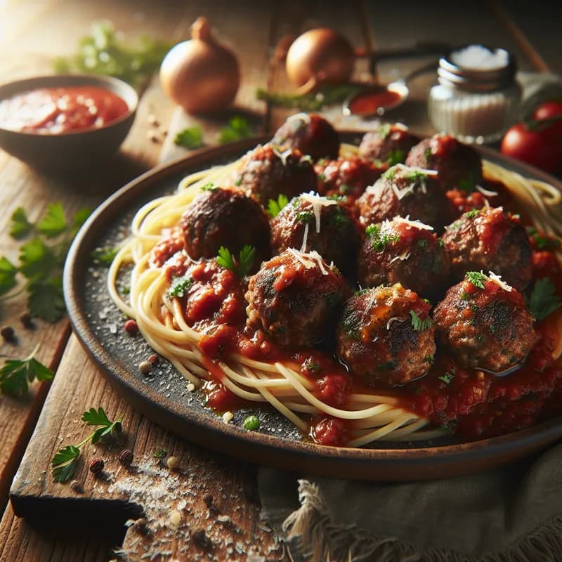 Elk Meatballs in Tangy Marinara