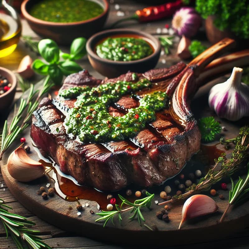 Bold Grilled Elk Steaks with Zesty Chimichurri