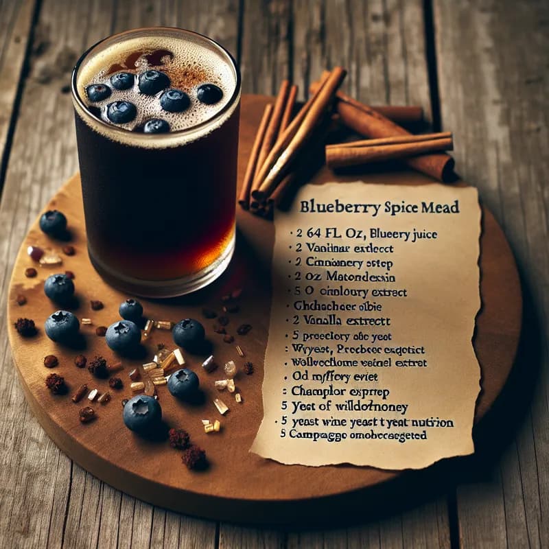 Blueberry Spice Cold Brew Mead