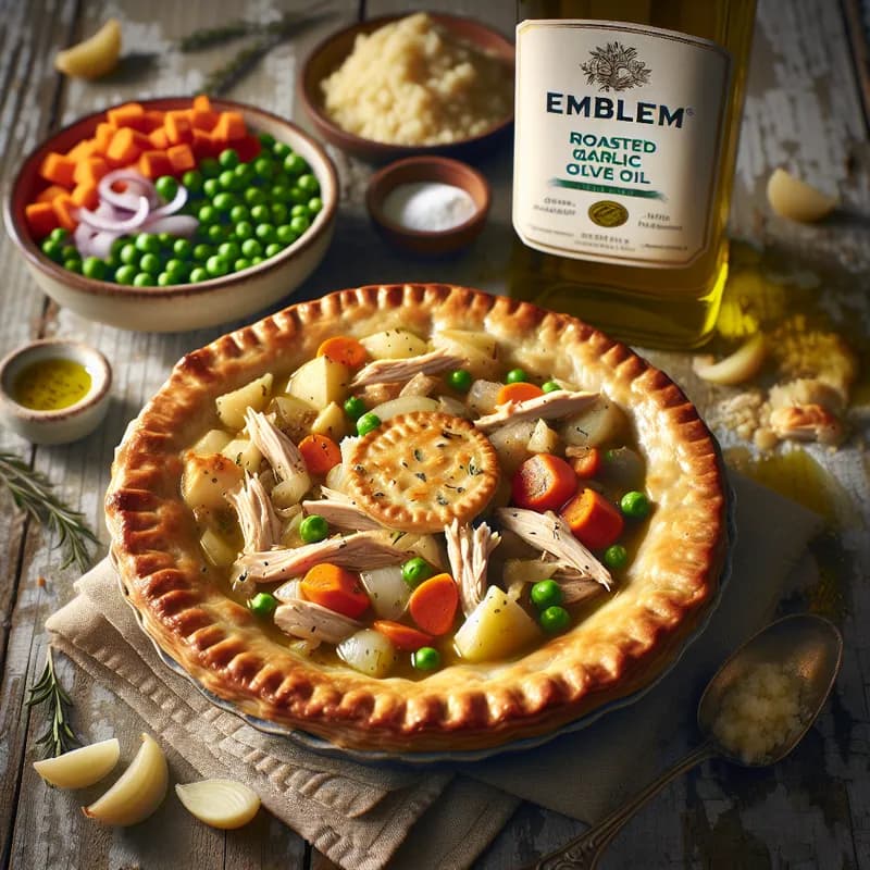 Savory Emblem Garlic Olive Oil Chicken Pot Pie