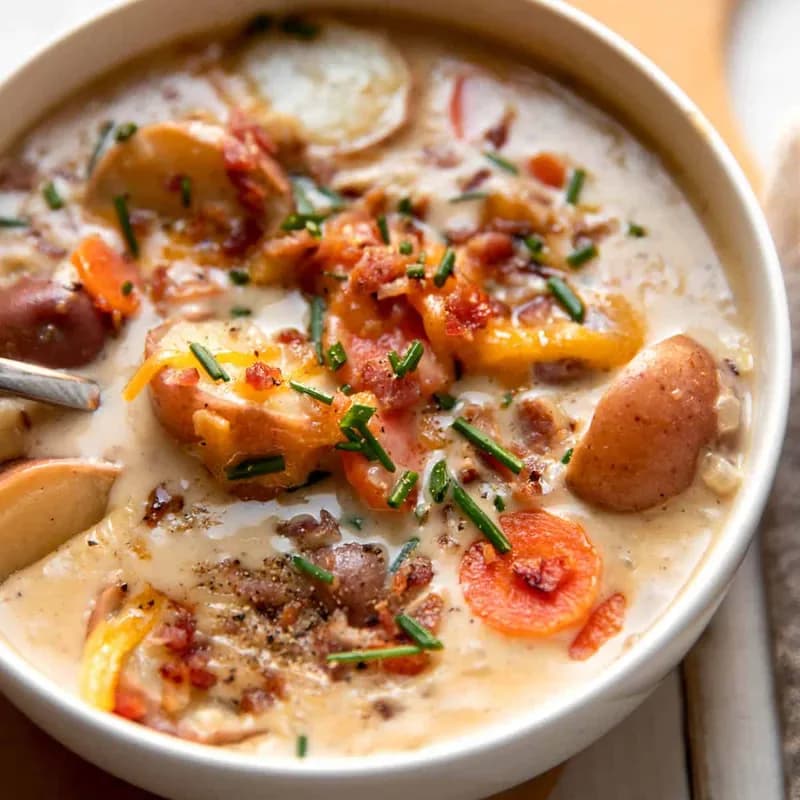 Protein-Packed Loaded Potato Chowder