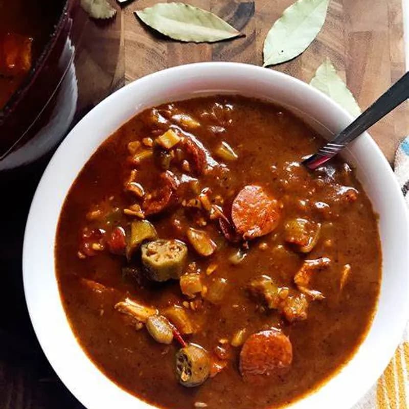 Savory Smoky Gumbo with Andouille and Shrimp