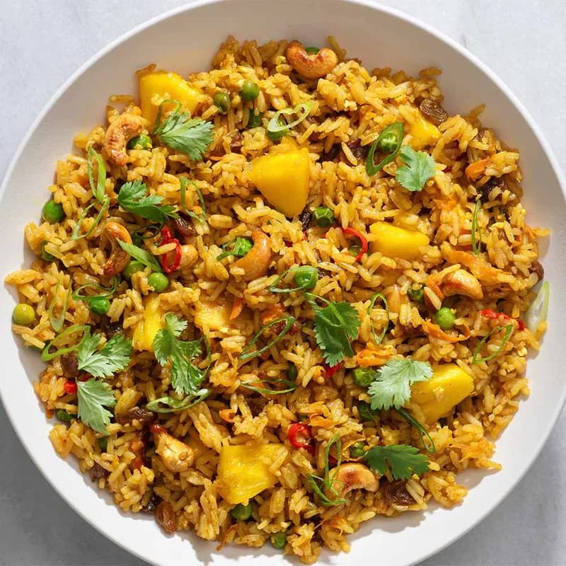 Tropical Curried Pineapple Fried Rice