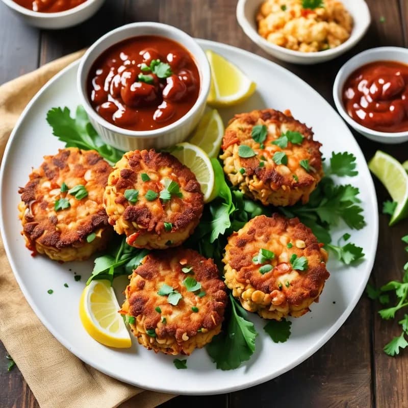 Crispy Shrimp and Crawfish Cakes