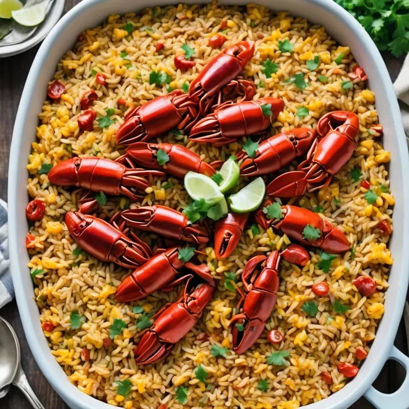 Southern Crawfish Rice Bake