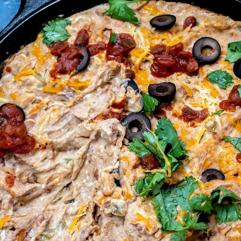 Creamy Savory Bean Cheese Dip