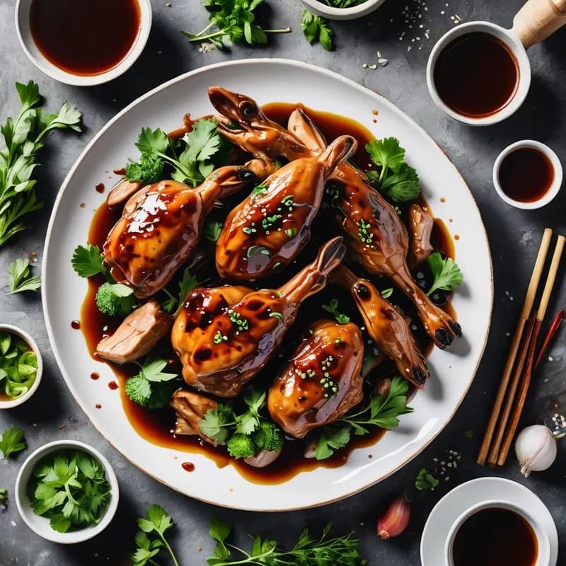 Honey Garlic Asian Rabbit