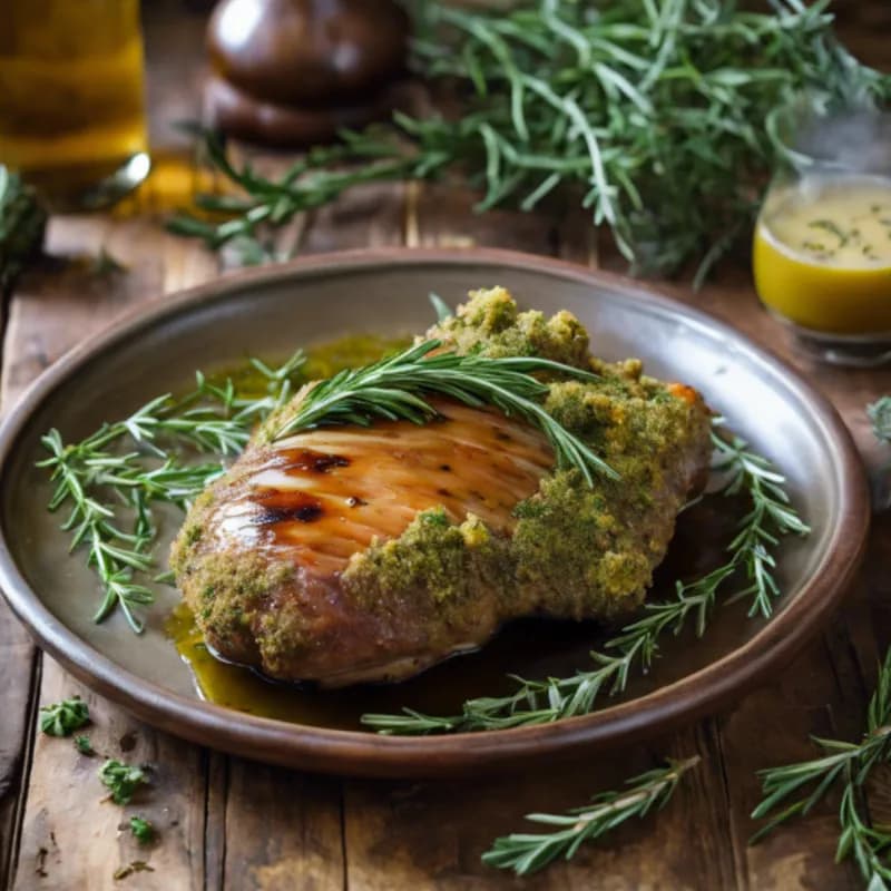 Savory Herb-Crusted Rabbit