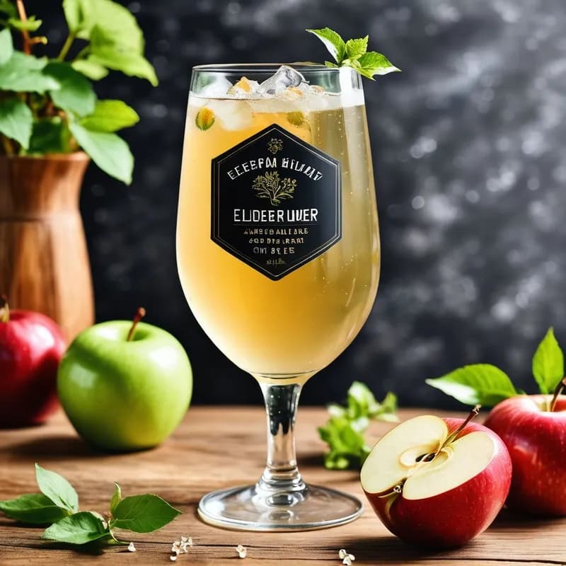 Sparkling Elderflower Apple Cyser 