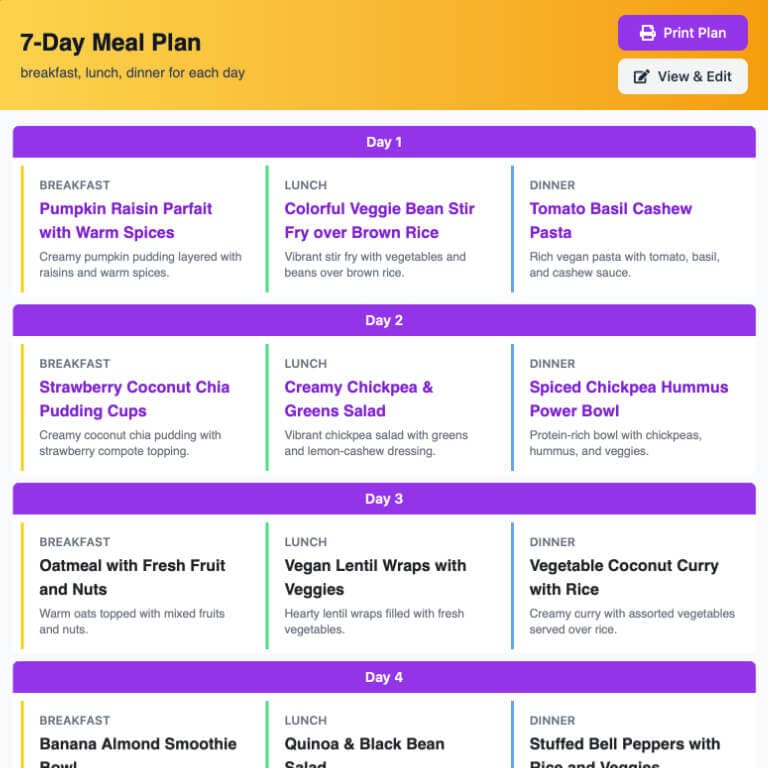 AI Meal Planner