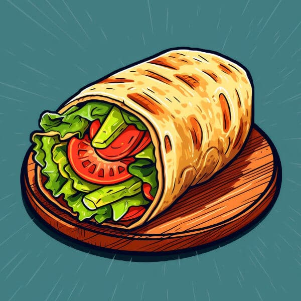 Spiced Chickpea Damascus Wraps