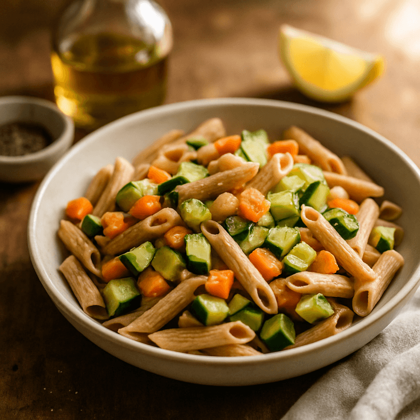 Whole Wheat Pasta with Sautéed Vegetables