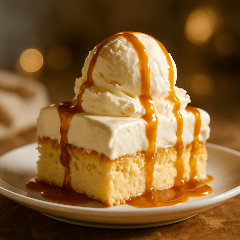 Decadent Diez Leches Cake Ice Cream image