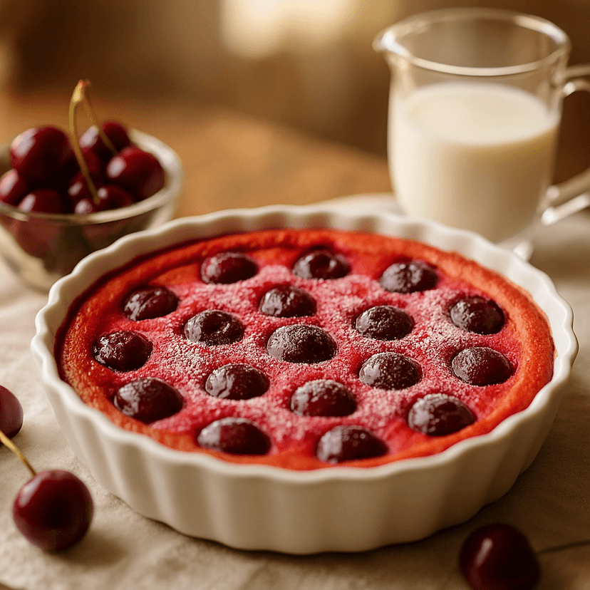 Crimson Cherry Clafoutis